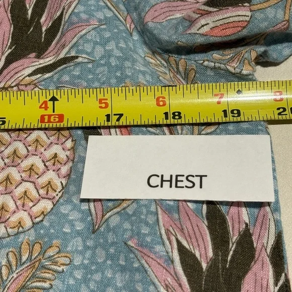 Boden Women LongSleeve Linen Shift Mini Dress Sz 6R Pineapples Beachy Breathable - Picture 8 of 11